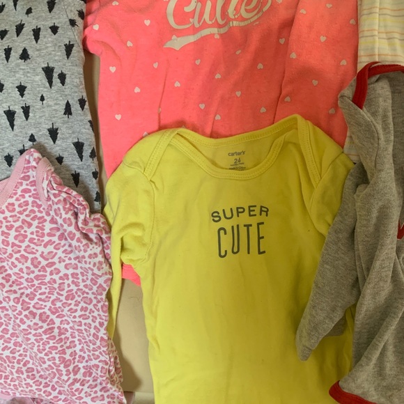 Lot of 9 Carters Long sleeve onesies - Picture 3 of 6